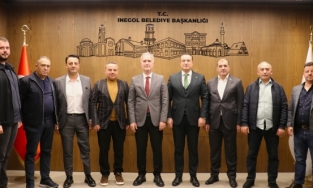İMSİFED heyeti İnegöl’de temaslarda bulundu
