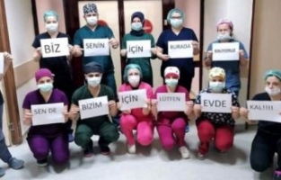 Sağlık çalışanlarına büyük destek