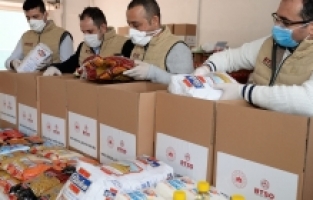 BTSO gıda yardımlarını sürdürüyor