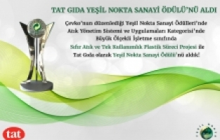 Tat Gıda’ya Yeşil Nokta Sanayi Ödülü
