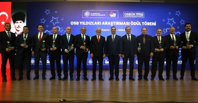 OSB Yıldızları ödül töreninde Bursa OSB firmalarına ödül yağdı